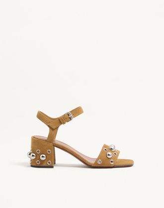 Valentino Garavani Sandalo Nellc&ocirc;te In Crosta 60Mm Donna HAVANA BEIGE 35.5