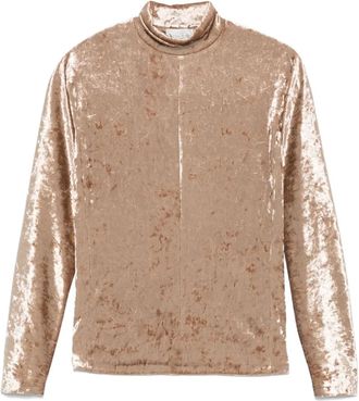 Forte_Forte Top effetto velluto - Marrone