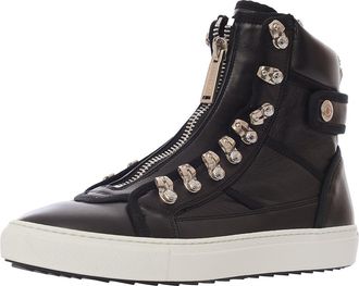 Dsquared2 Mens Sneakers In Black Lambskin - Size UK 7