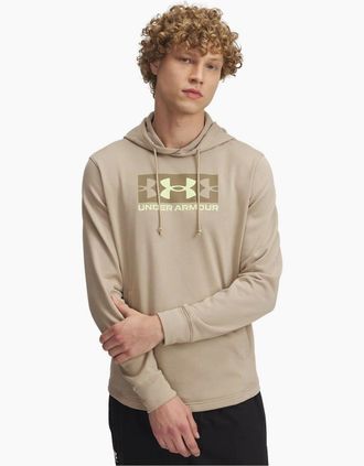 Under Armour Mens Rv Trry Logo Hoody - Brown - Size: 42