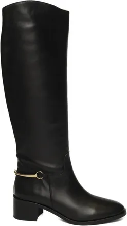 Albano Schoenen, Dames, Zwart, 37 EU, Leer, High Boot