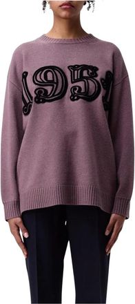 Max Mara Lila Cashmere Pullover Sweater - Dames - Cashmere truien - Paars - S - Kasjmier - Truien & Vesten