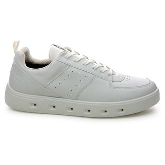 Ecco Ecco Street 720 Full Grain Leather Mens Low Top Trainers - White - Size:UK 10.5-11