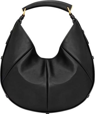 Saint Laurent Black Leather Medium Mombasa Shoulder Bag