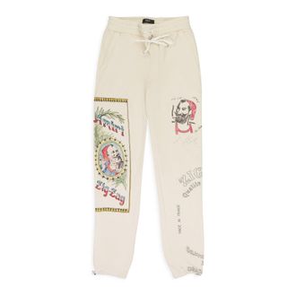 Amiri Almond Zig Zag Sketch Sweatpants