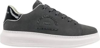 Karl Lagerfeld Kapri Sneakers - Heren - Sneakers - Grijs - 46 EU - Leer - Schoenen