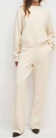 Favorite Daughter The Fatigue Sisters Wide Leg Pants In Cream