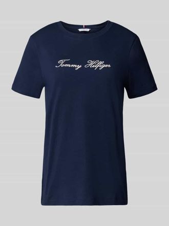 Tommy Hilfiger Regular Fit T-Shirt aus reiner Baumwolle in Marine, Gr&ouml;&szlig;e XL