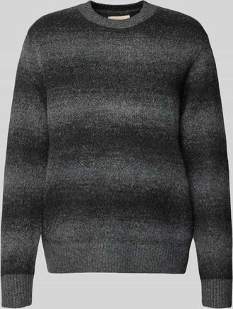 Jack & Jones Strickpullover mit Rundhalsausschnitt in Anthrazit Melange, Größe XXL