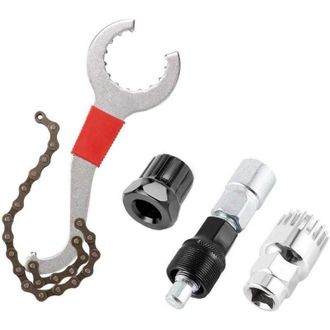 Elle Kit De Herramientas Para Desmontar El Cassette Del Desviador De Bicicleta. Kit De Reparaci&oacute;n Multifuncional Con Llave Para Cadena. Herramientas Para D