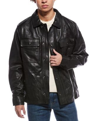 Belstaff Quarry Leather Overshirt