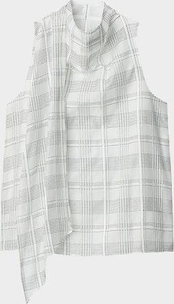 Rag & Bone Adela Plaid Silk-Blend Scarf Top