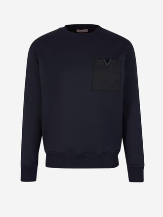 Valentino Garavani Pocket Crewneck Sweatshirt