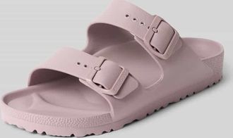 Birkenstock Slides aus Leder mit Label-Pr&auml;gung Modell ARIZONA EVA in Purple, Gr&ouml;&szlig;e 36