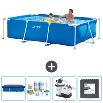 Intex Piscina Con Estructura Rectangular - 260x160x65 Cm - 7-piezas Scb61