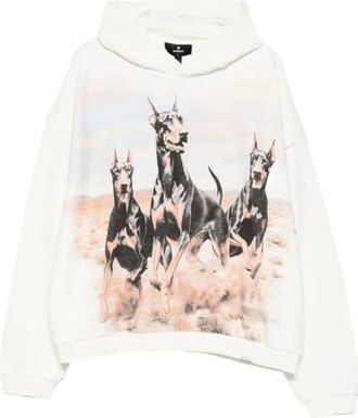 Represent Graphic Print Hoodie - Heren - Hoodies - Wit - XL - Katoen - Hoodies & sweatvesten