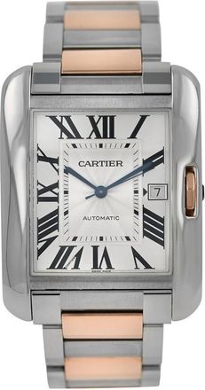 Cartier Pre-owned Cartier Tank Anglaise Silver Dial Mens Watch W5310006