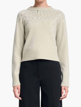 Altuzarra Harold Embroidered Sweater In Sage