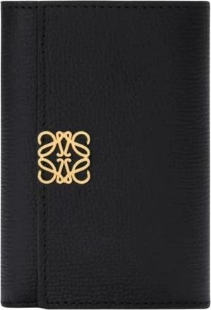Loewe Anagram Small Vertical Wallet - Dames - Accessoires - Zwart - Maat: ONE Size Leer