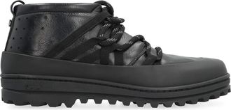 Volta Trekkingstijl Mid-top Sneakers - Dames - Sneakers - Zwart - 39 EU - Leer - Schoenen