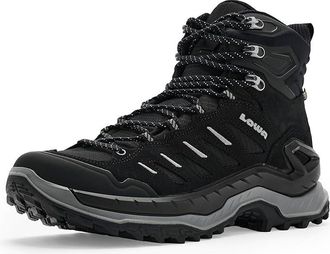 Lowa Innovo GTX Mid Mens Shoes Black/Gery : 11.5 D - Medium, Leather