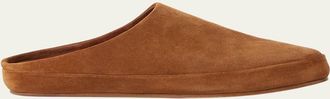Loro Piana Mens Tomori Walk Suede Slippers