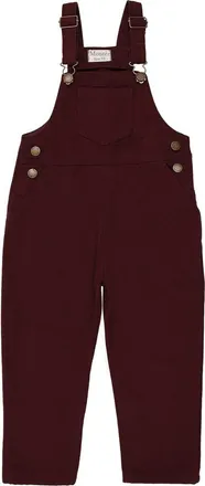 Maniere Denim Overalls in Burgundy at Nordstrom, Size 9M
