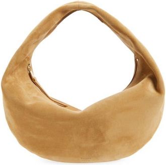 Khaite Medium Olivia Suede Hobo Bag in 964 Goldenrod at Nordstrom