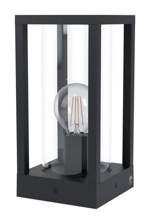 Eglo Eglo Iluminaci&oacute;n Sobremuro Peque&ntilde;o De Vidrio Color Negro Cascinetta