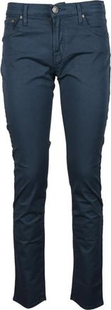 Jacob Cohen Stijlvolle Jeans met Katoen en Elastaan - Dames - Slim Fit Jeans - Blauw - W32 - Katoen - Jeans