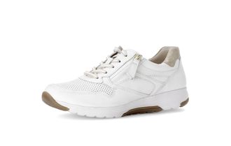 Gabor Womens Low-Top Trainers, Womens Low Shoes, Interchangeable Footbed, White Platino 51, 35.5 EU