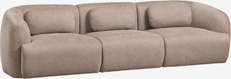 Sklum Sof&aacute; Modular De 3 Piezas En Chenilla Coquette Sklum