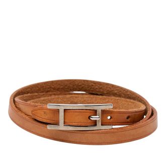 Herm&egrave;s Pre-owned Hermes Swift Hapi 3 MM Triple Tour Bracelet Ladies F6DBL8XMEBLBP1RO
