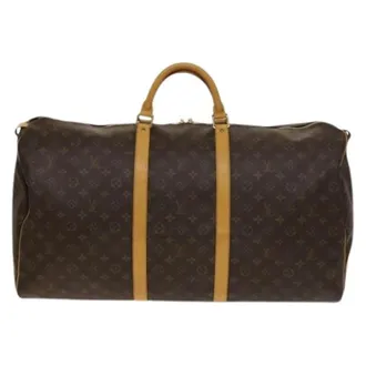 Louis Vuitton Vintage, unisex, Bruin, ONE Size, Pre-owned Canvas Weekendtas