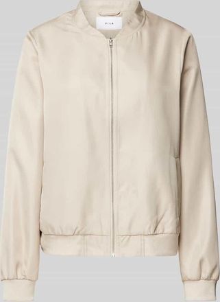Vila Bomberjacke mit Stehkragen Modell PAPAYA in Beige, Gr&ouml;&szlig;e 34