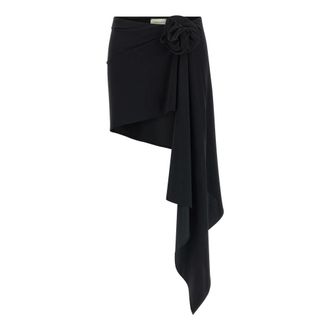 Magda Butrym Mini Skirt - female - Magda Butrym - Short Skirts - Black - 2XS - Skirts