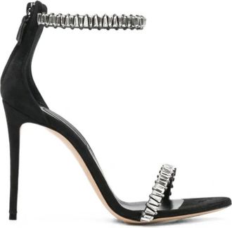 Casadei Heav Jewelry Sandal T. 100 - Dames - Schoenen - Zwart - Maat: 38 EU Zijde