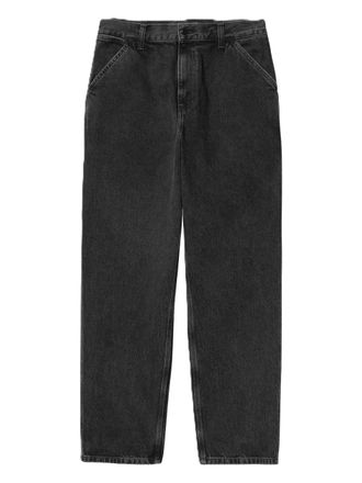 Carhartt Work in Progress back-pocket belt-loops jeans - men - Organic Cotton - 34 - Black