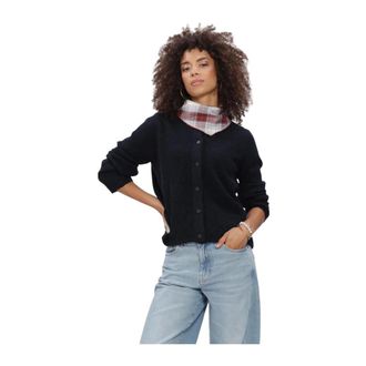 Selected Slflulu New LS Knit Cardigan - Dames - Truien - Blauw - Maat: S