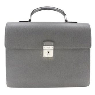 Louis Vuitton Pre-owned Handbags, male, Gray, Size: ONE SIZE Pre-owned Briefcase