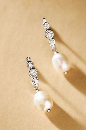 Nadri Siren Freshwater Pearl Drop Earrings