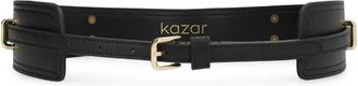 Kazar Hariet Tweedelige Leren Riem - Dames - Riemen - Zwart - 80 CM - Tweed - Accessoires