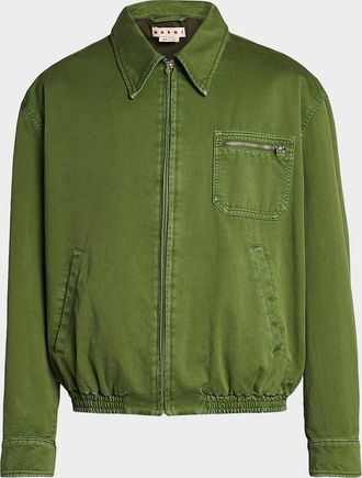 Marni Men & apos;s Cotton Full-Zip Blouson Jacket