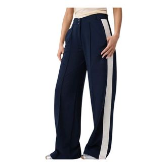 Guess Phoebe Wide Leg Pant - female - Guess - Wide Trousers - Blue - XS - Trousers