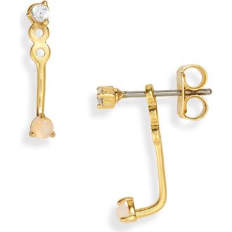 Madewell Stone Collection Rose Quartz Ear Jackets at Nordstrom