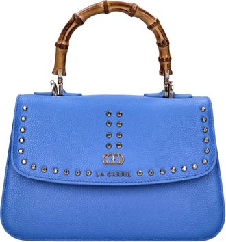 La Carrie Frivole Leren Tas - Dames - Handtassen - Blauw - ONE Size - Leer - Tassen