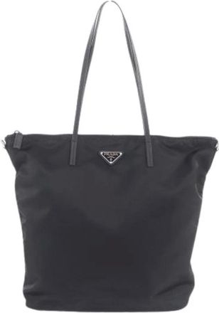 Prada Pre-owned Tote Bags, female, Black, Size: ONE SIZE Pre-owned Vintage Tote Bag