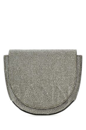 Ganni Silver Polyester Nano Banner Crossbody Bag