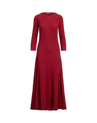 Ralph Lauren WAFFLE-KNIT COTTON CREWNECK DRESS
