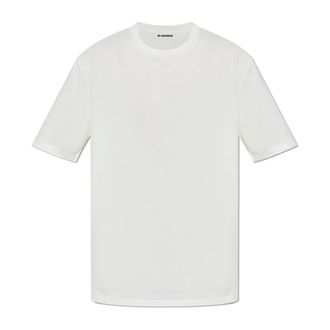 Jil Sander T-Shirts, male, White, Size: XL T-shirt with logo